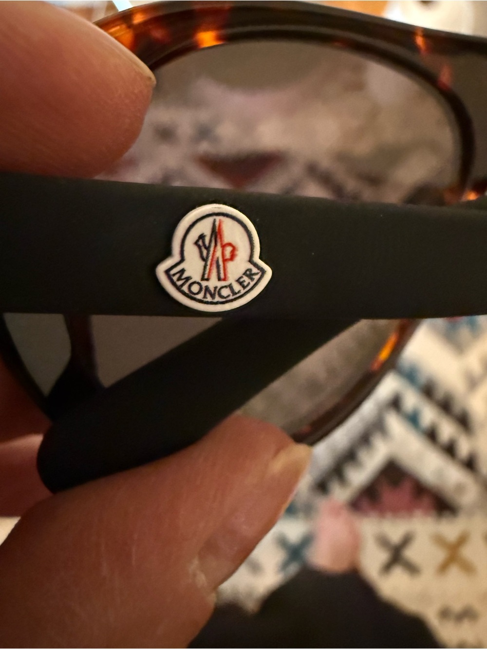 Moncler Navigaze Aviator Sunglasses Tortoiseshell w/Red Accents NWT - Picture 7 of 9